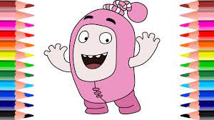 Exceptional drawings of pogo of the oddbods to print #drawings #oddbods #print. Oddbods Newt Draw And Coloring Kids Learn Drawing Youtube