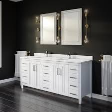 Engineered stone, granite and marble styles available. Spa Bathe Jack Double Sink White Bathroom Vanity With Power Bar And Drawer Organizer 75 In Jk75wh Rona