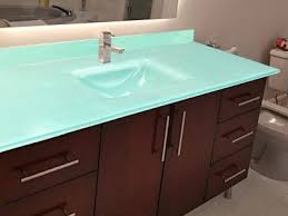 integrated glass sinks colored glass