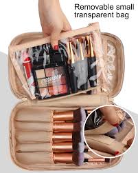 cosmetic case makeup brush organizer