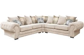 grey fabric corner sofa