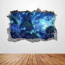 Enchanted Forest Wall Decal Smashed 3d