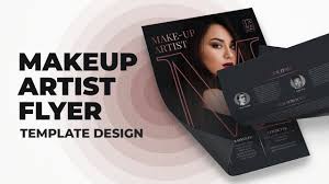makeup artist flyer design template