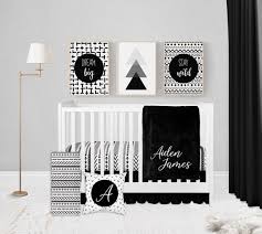 Black And White Crib Bedding Set Gender