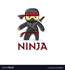 cartoon ninja royalty free vector image
