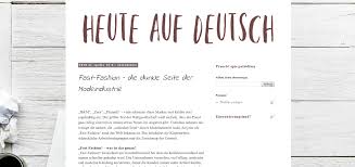  writing an article on my own german blog fast fashion the first article i chose to write was concerning fast fashion now here i faced quite a few challenges fast fashion is a very important topic for me