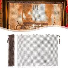 2pack Net Curtain Fireplace Mesh Screen
