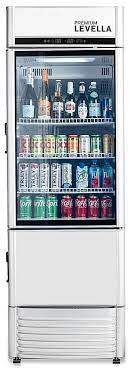 Premium Levella Prfim1256dx Single Glass Door Merchandiser Refrigerator Freezer With Automatic Ice Maker Display Beverage Cooler 12 5 Cu Ft Silver
