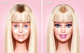 natural woman barbie without makeup