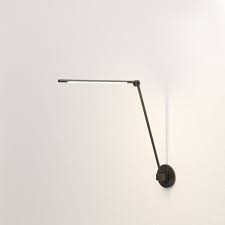 thin task lamp with wall mount task