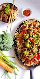 Colorful Vegetable Stir Fry Comfort Food Infusion gambar png