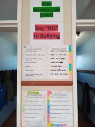 display board showing our anti bullying