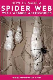 diy spider web sew woodsy