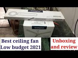 crompton ceiling fan unboxing and