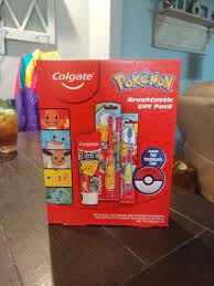 Colgate Pokémon Brushtastic Gift Pack Manual & Powered Toothbrush  Toothpaste Cap Colgate купить от 3490 рублей в интернет-магазине  ShopoTam.com, электрические зубные щетки Colgate