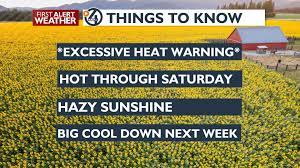 EXCESSIVE HEAT WARNING; near record ...