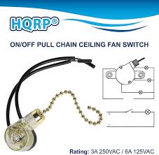2 wire pull chain fan light switch
