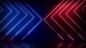 red and blue neon lines abstract