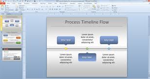 Free Simple Process Timeline Chart Template For Powerpoint
