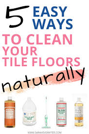 clean tile floors naturally