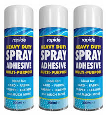 3 x heavy duty glue spray adhesive
