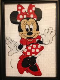 Minnie Mouse Cross Stitch Crafts By Jo