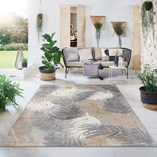 world rug gallery tropical fl modern indoor outdoor area rug beige 7 10 x 10