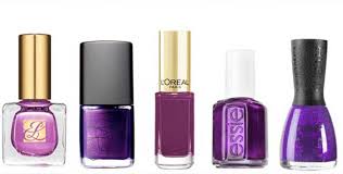 purple nail polish colors names