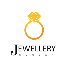 jewelry logo design template ring icon