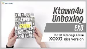 unboxing exo xoxo kiss hug the 1st