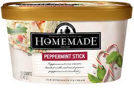 peppermint stick homemade brand ice cream