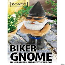 Kovot Biker Gnome Biker Garden Gnome