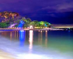 울산 울주군 진하해수욕장 명선도 풍경, AI로 생성