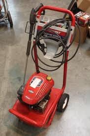 With the high pressure hose removed from the pump, attach the garden hose and turn on water. Troy Bilt Pressure Washer With Hose Property Room
