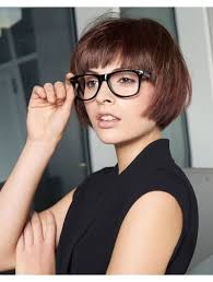 Regardless of your hair type, you'll find here lots of superb short hairdos, including short wavy hairstyles, natural hairstyles for short hair. Bob Haircut And Glasses Straight Capless Wig Short Wigs For Women