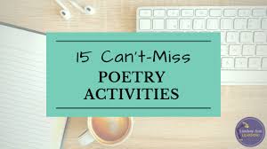 fun poetry activities for high