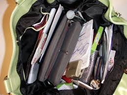 Image result for images of cleaning out your handbags