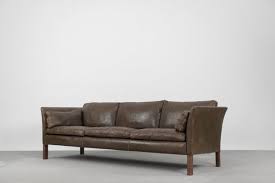 Mid Century Modern Vintage Leather