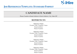 Personal references vs professional references on resume. References Format For Resume Resume Format