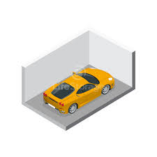 car storage storing automobiles at