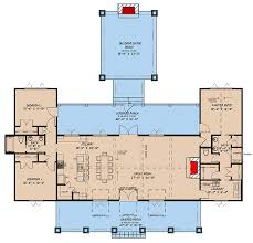 One Level Mountain House Plan With Open