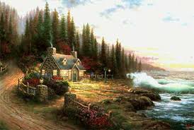 Art By Thomas Kinkade Pine Cove Cottage