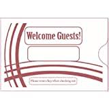 Hotel keycard holder printing & design. Amazon Com 1000 Cashier Depot Keycard Envelope Sleeve Welcome Guests 2 3 8 X 3 1 2 1000 Count Office Products