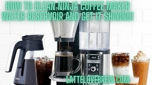 how to clean ninja coffee maker water