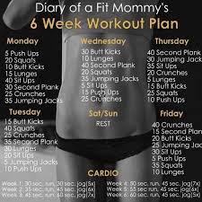 Mommy Workout Weekly Workout Plans