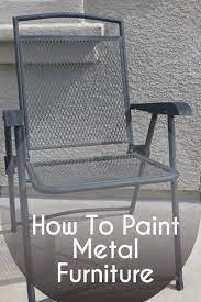 the best way to paint metal furniture