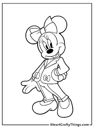 minnie mouse coloring pages 100 free
