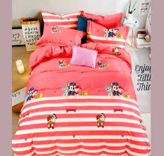 kidzee printed glace cotton double bed