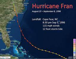 hurricane fran september 5 1996