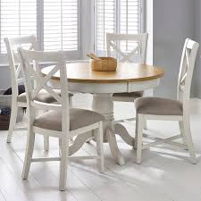 Organising the space at disposal is absolutely necessary to built up a. Bordeaux Painted Ivory Round Extending Dining Table 4 Chairs Seats 4 6 Costco Uk